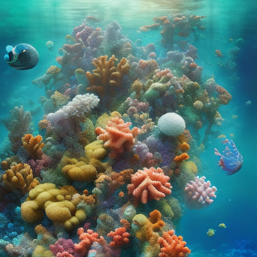 Pictures of beautiful sea backgrounds where space plants grow in hyperrealistic, a symmetrical coral, cinematic, rich colors and pastel tones. You have to be symmetrical, creative, and feel like a greek mural, add glittering stars and planets, geometrically, *completely left-right symmetrical, the composition, color, and cinematic expression are wes anderson style