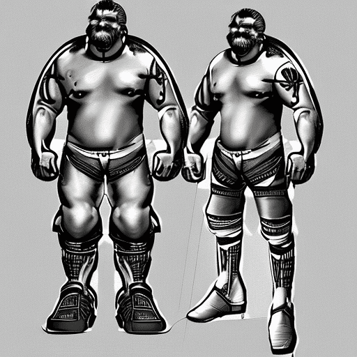 Full body reference sheet| detailed man face| warrior| orc| rpg| fantasy| symmetrical features| d&d| dungeons and dragons|