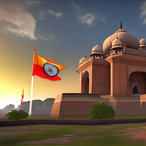 Independence day of india, unreal engine --ar 9:16