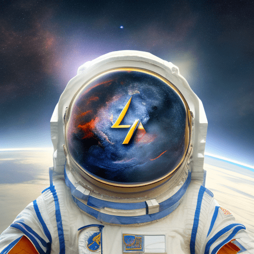 Logo named nv with space and fire, 8k, hdr, realistic