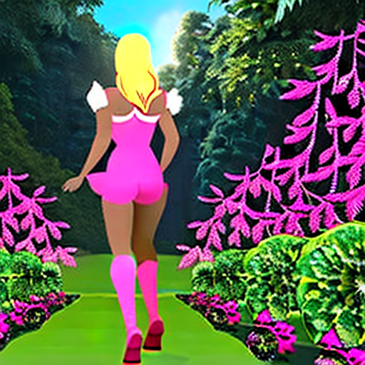 Detailed matte painting of a classy beautiful blonde woman in pink underwear, a pink bra, pink thigh-high stockings, and pink heels walking down a path that is overgrown with vines and leaf-cover, and many species of colorful passionflowers. The sun has gone down, and the crescent moon can be seen through the forests canopy alongside thousands of stars, which illuminates the stone walkway and makes the dew on foliage glisten and sparkle. Bioluminescent creatures and vegetation, intricate artwork. Octane render, trending on art station, symmetrical artwork. Cinematic, hyper realism, high detail, oct render, 8kane render, 8k hyper realistic eye level exterior photo of a mid century modern style house overlooking the ocean, daylight, indirect lighting, ad magazine