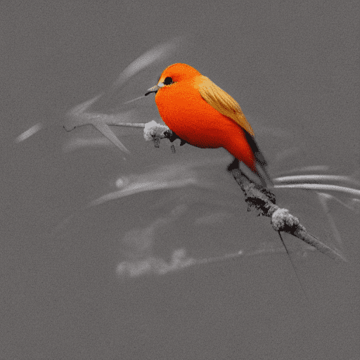 A little bird made of a fresh orange that has been cut open, photo-realistic techniques --ar 2:3 --stylize 400