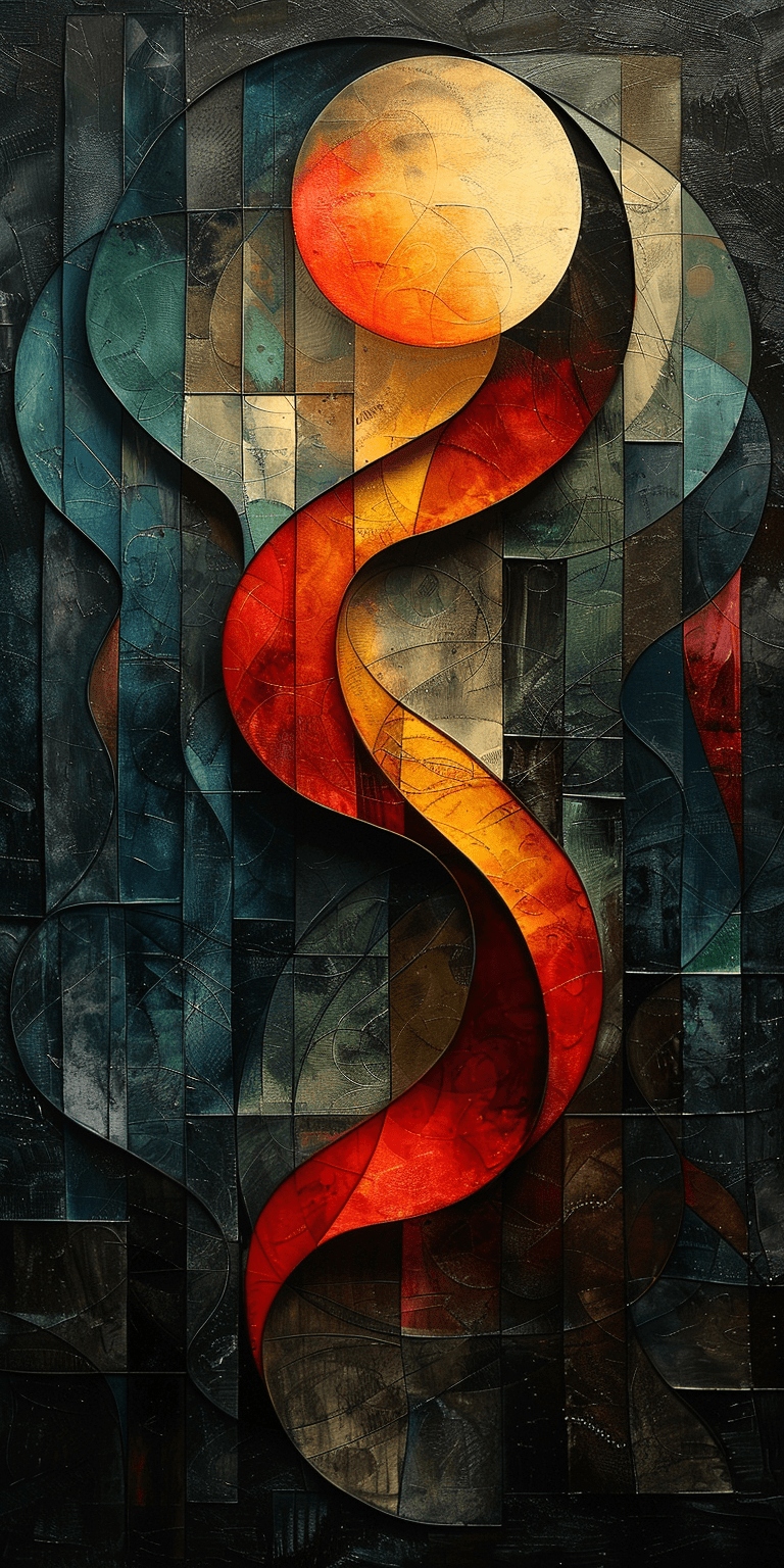 Simplistic wonder, surrealism, in the style of abstract artwork --ar 1:2 --stylize 750