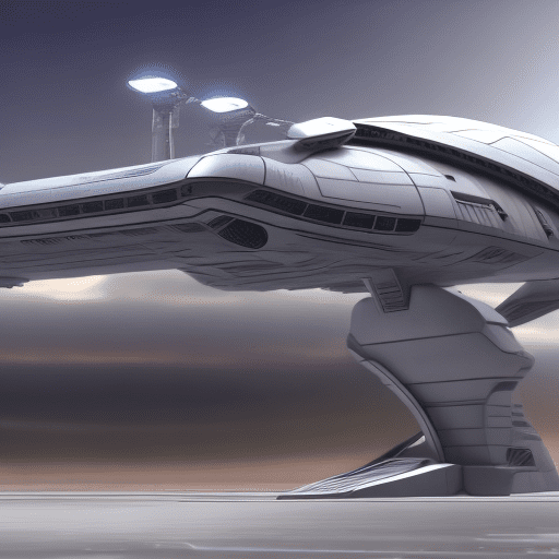 Side shot of a search bar-shaped spaceship, highluy detailed, realistic, photorrealistic