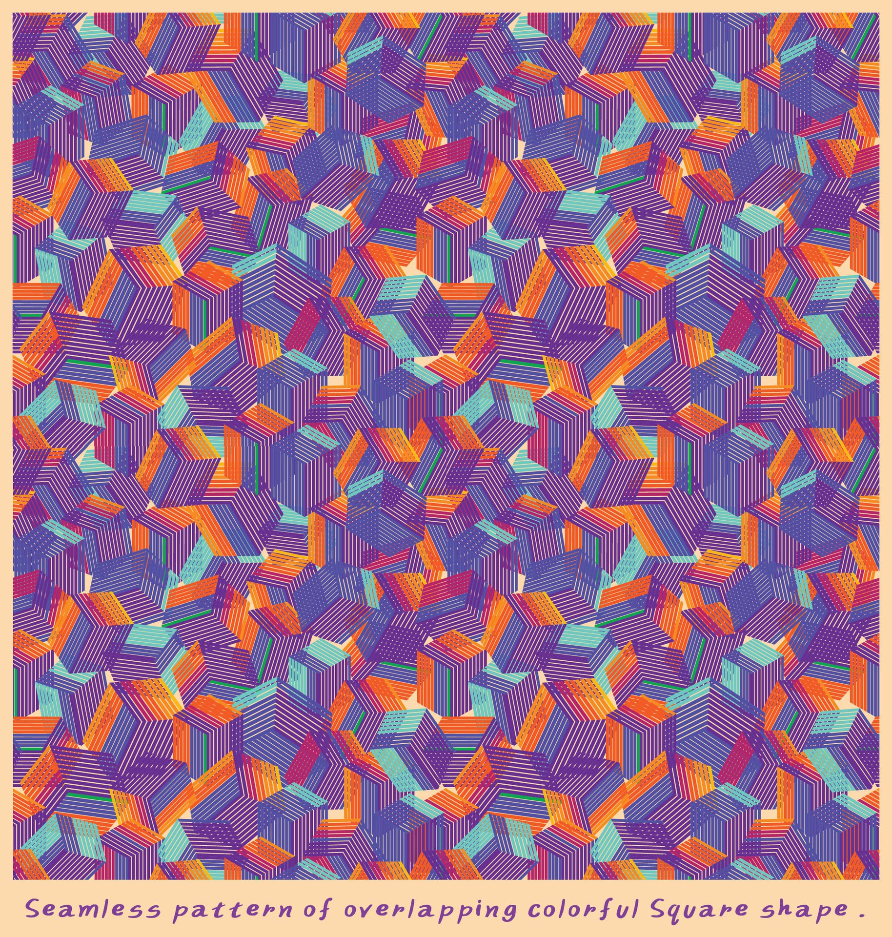 Seamless-pattern-colorful-square-shape-art-free-vector