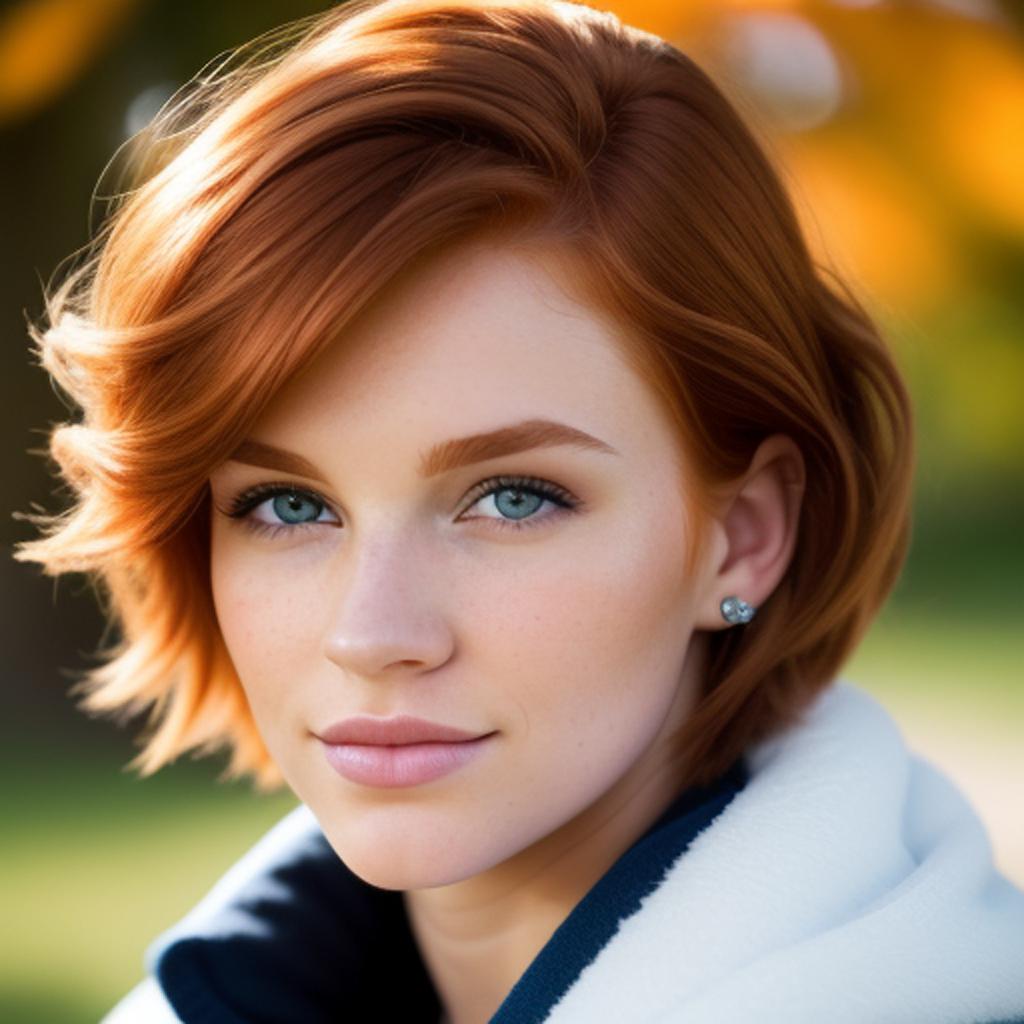 • hair color: likely brown by @ai_generated