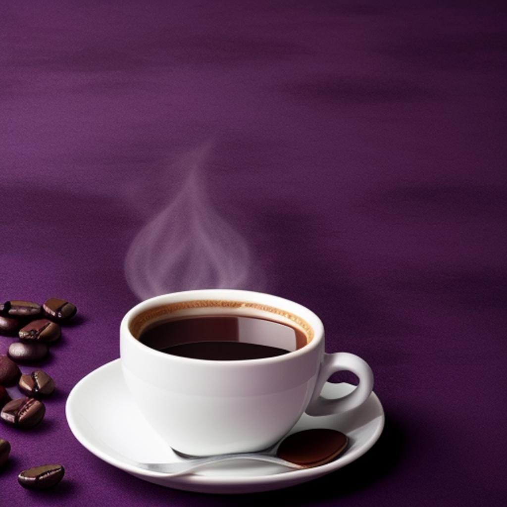 Background, dark purple, coffee by @ai_generated