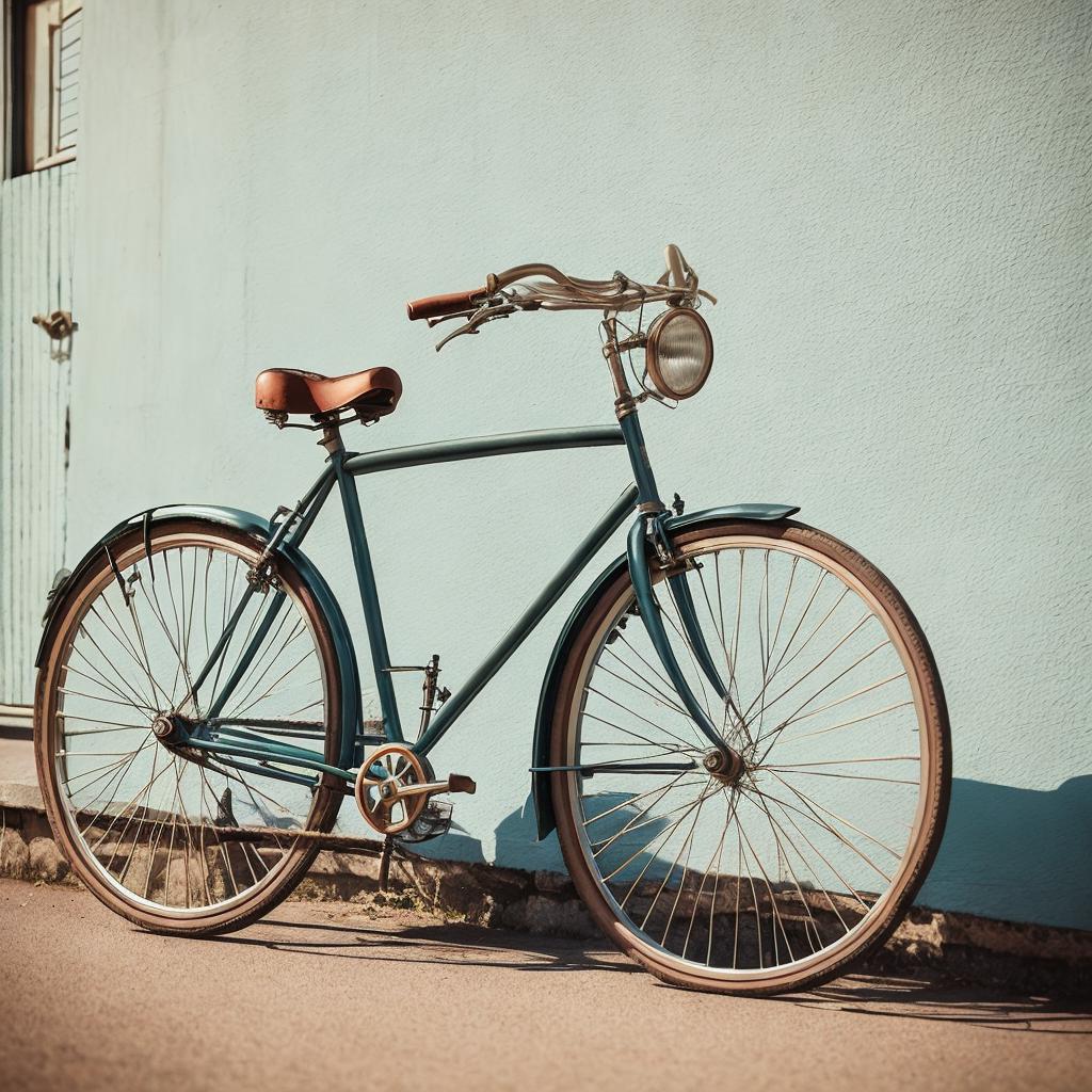 "vintage bicycle, classic design, by @ai_generated