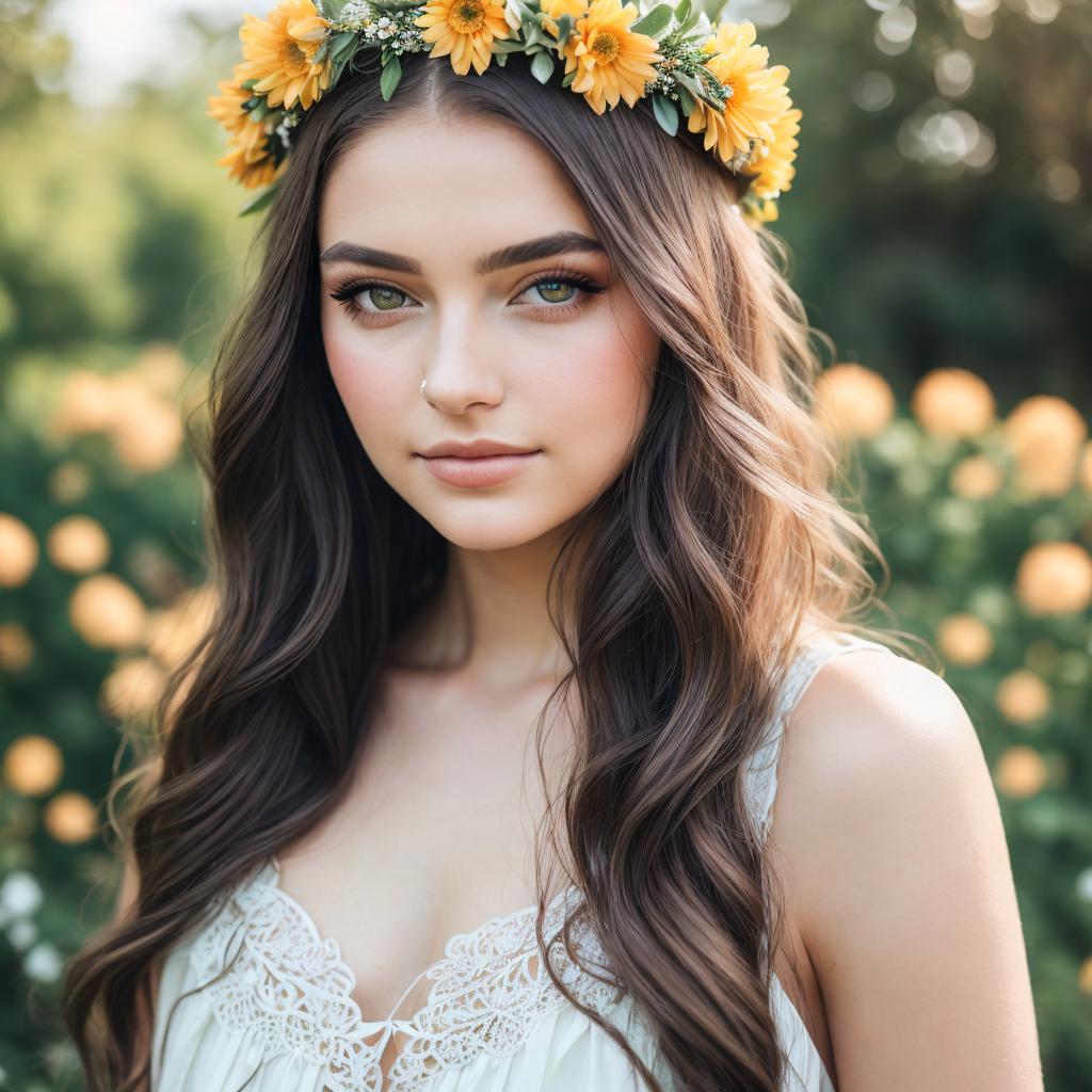"portrait photography, elegant model by @ai_generated
