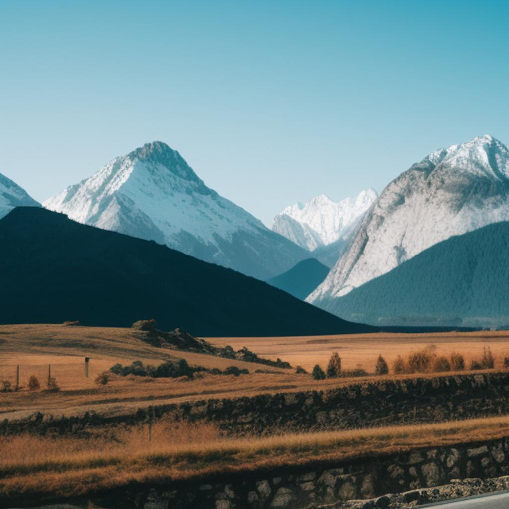 Background, mountains by @srrzb by @ai_generated