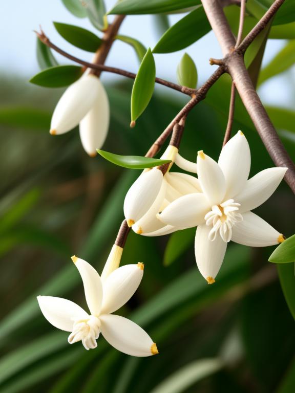 Vanilla pods flying by by @ai_generated