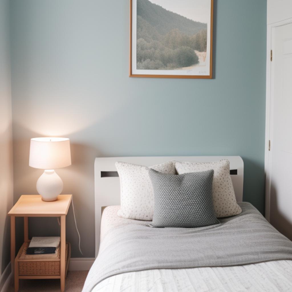 Background, bedroom corner by by @ai_generated