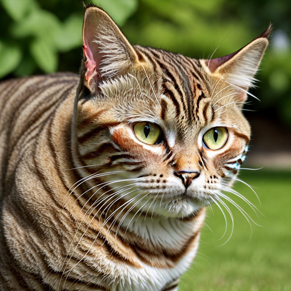 Irish tabby cat by by @ai_generated