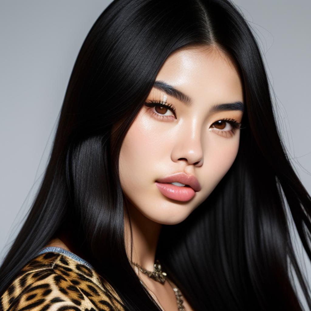 Korean and italian girl, by @ai_generated