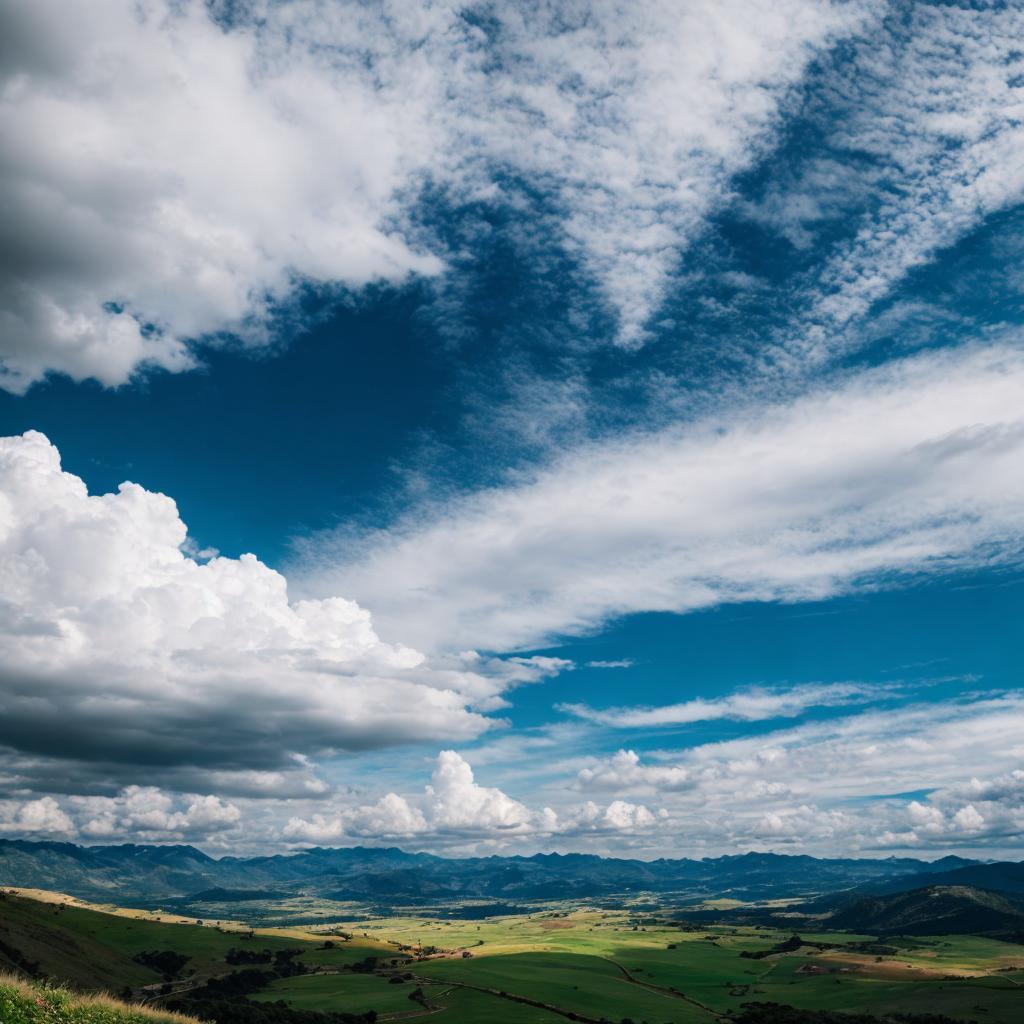 Cielo con nubes nature by @ai_generated