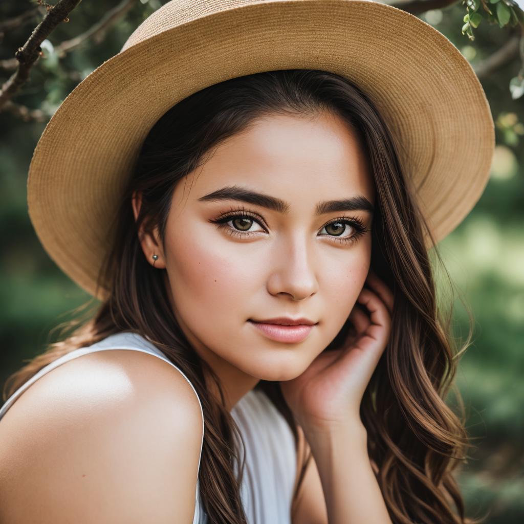 Hughu portrait photography,realistic face,natural by @ai_generated