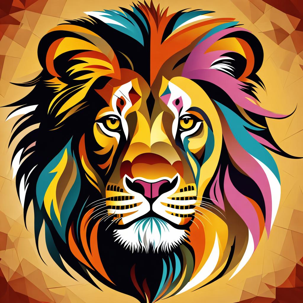 Create a big lion by @ai_generated