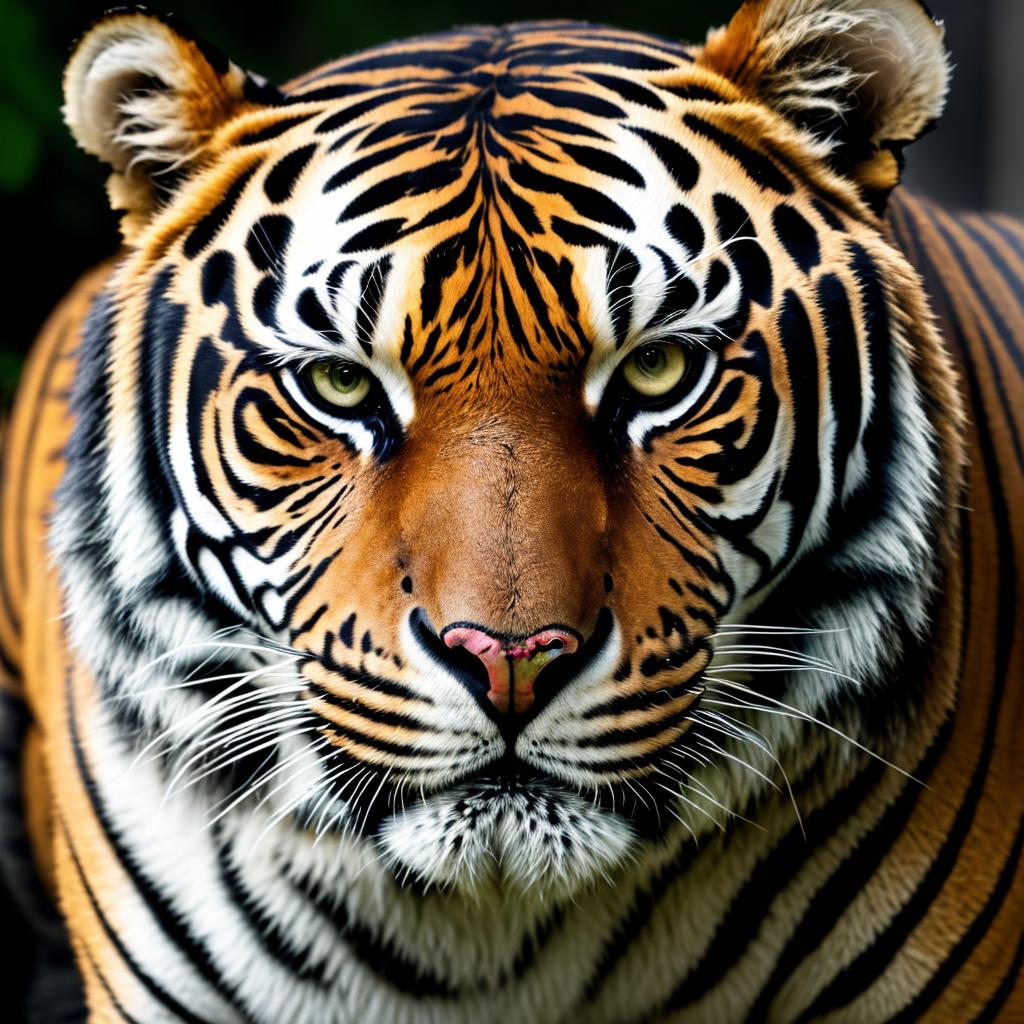 Homem tigre musculoso highly by @ai_generated