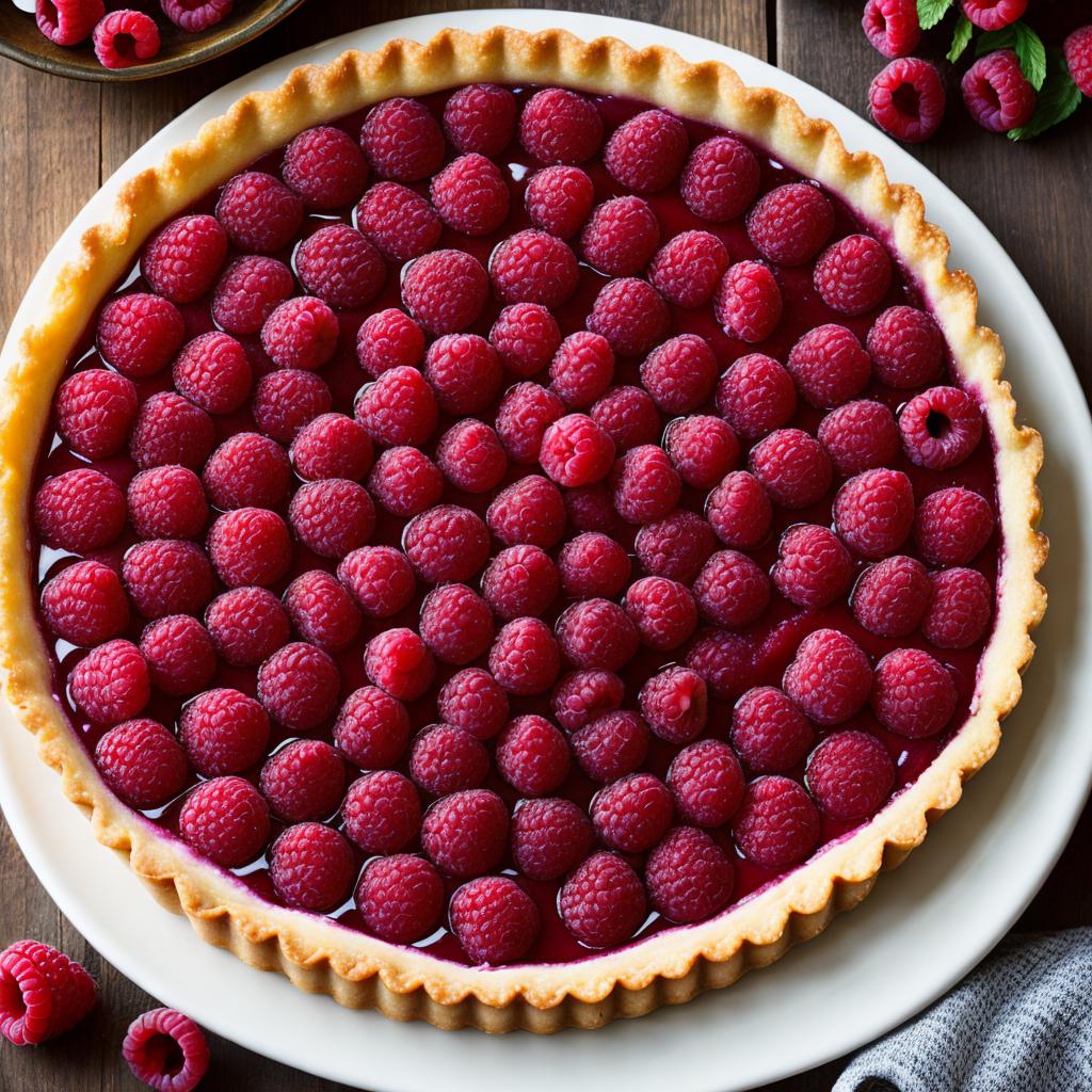 Tarte a la framboise by @ai_generated