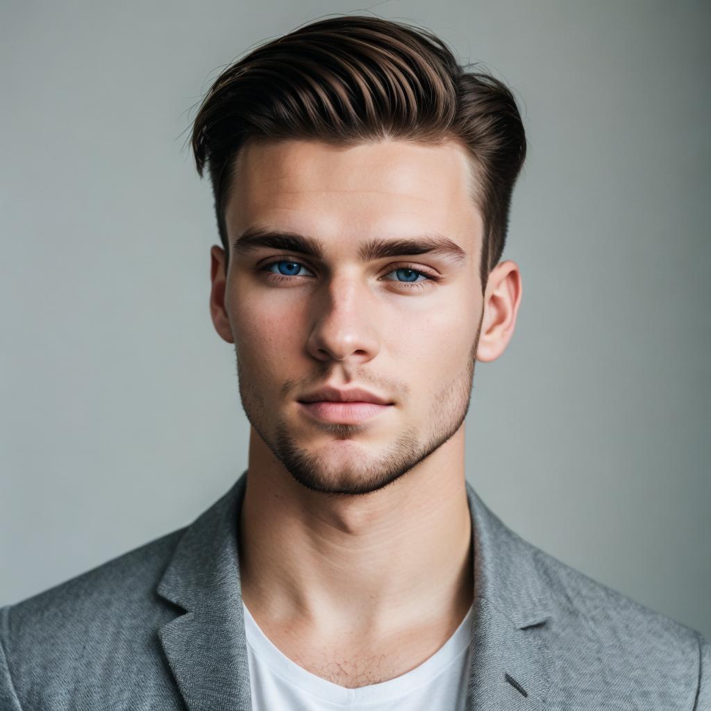 Young caucasian man with by @ai_generated