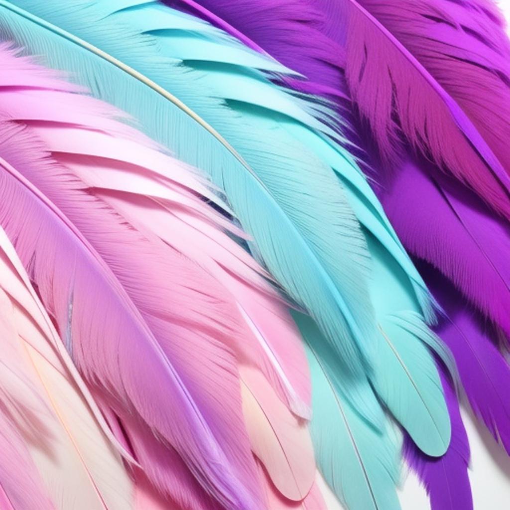 Background, purple, soft feather by @ai_generated