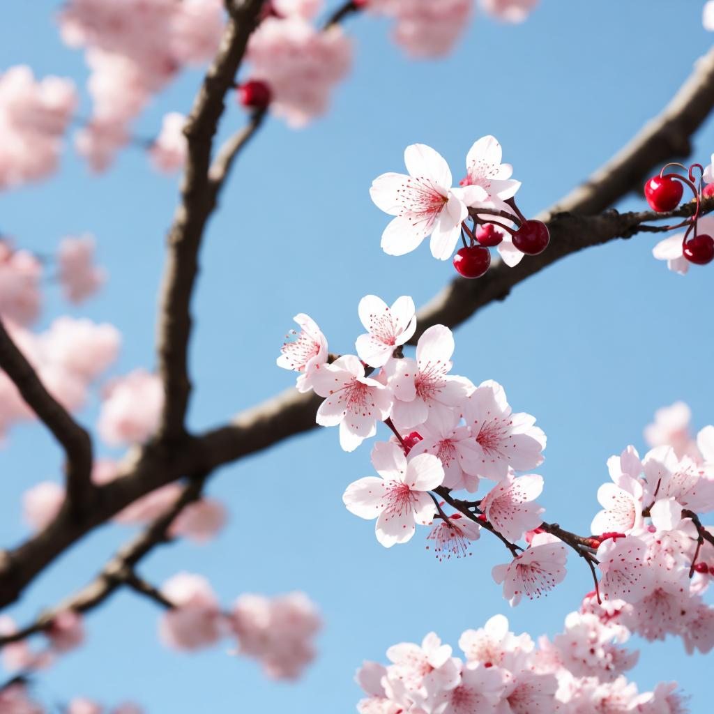Rama flor del cerezo by @ai_generated
