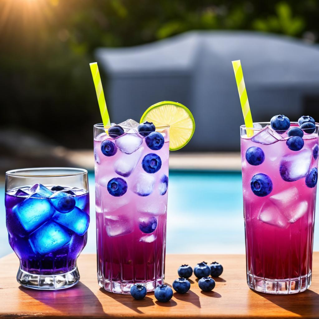 Mixed drinks with soda. By @ai_generated