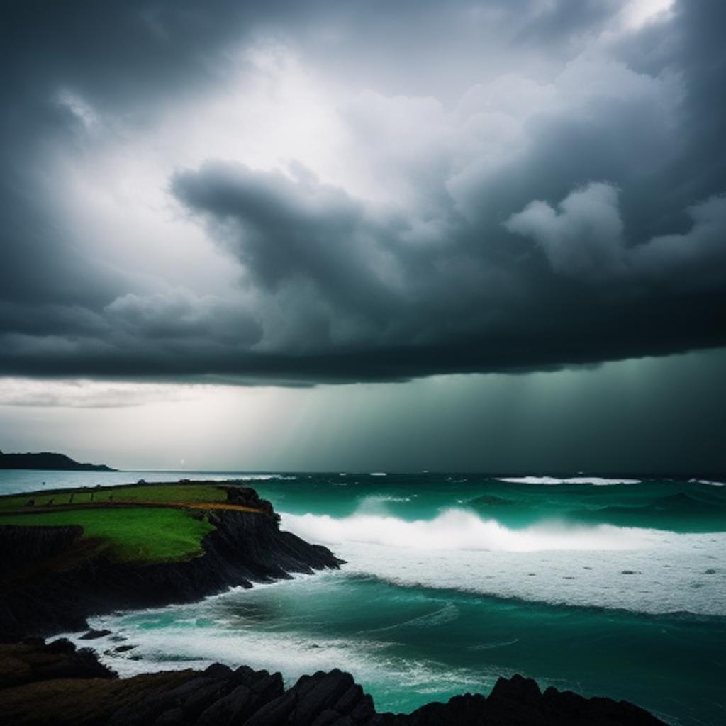 A stormy day nature by @ai_generated