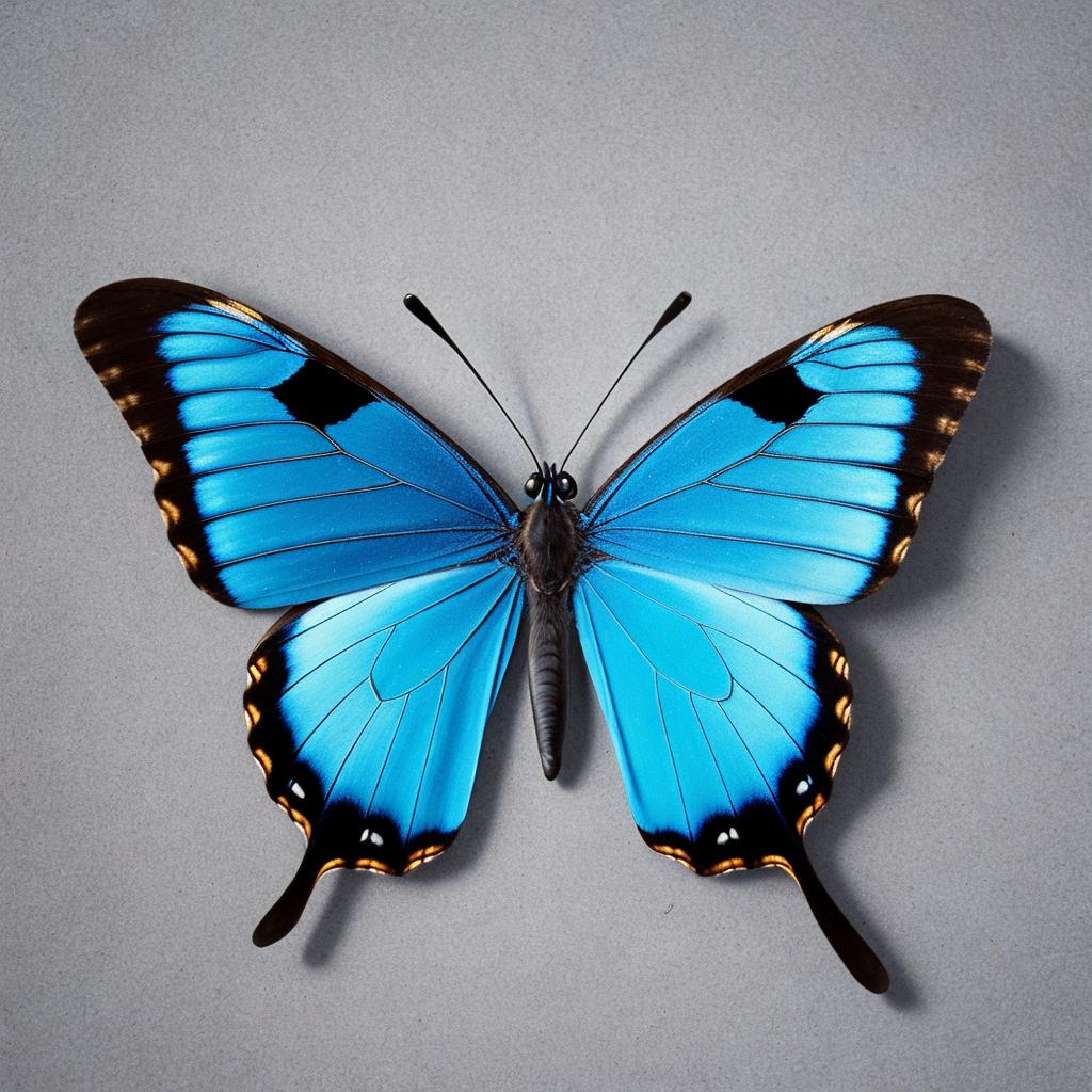Blue butterfly by @ruckman04 by @ai_generated