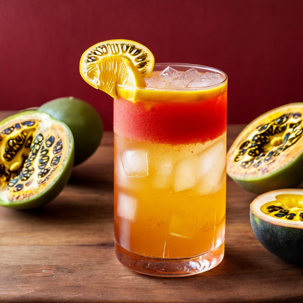 Create a yellow passionfruit by @ai_generated