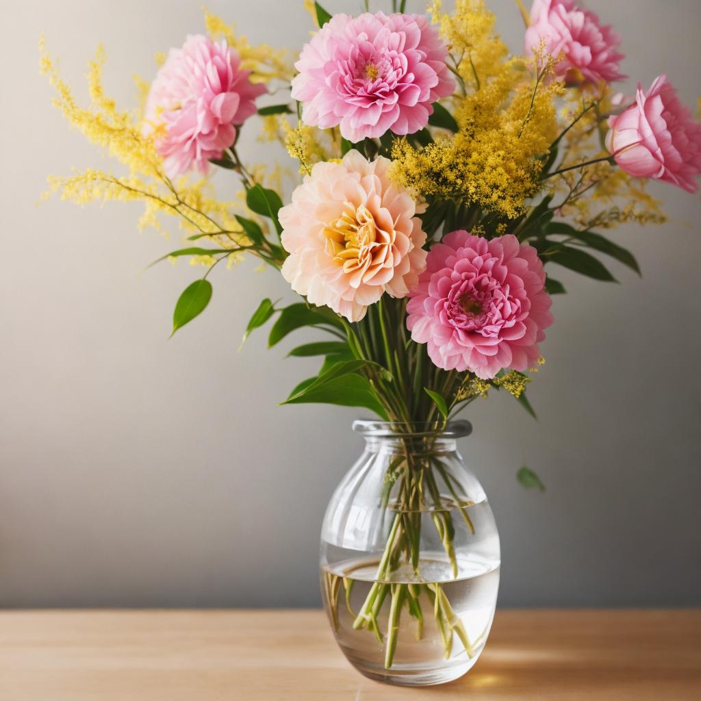 Bokeh of pink flowers by @ai_generated