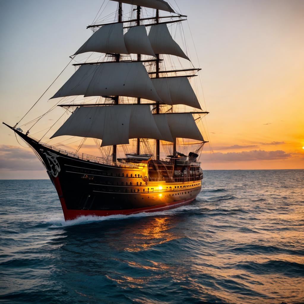 Gothic ship called patron by @ai_generated