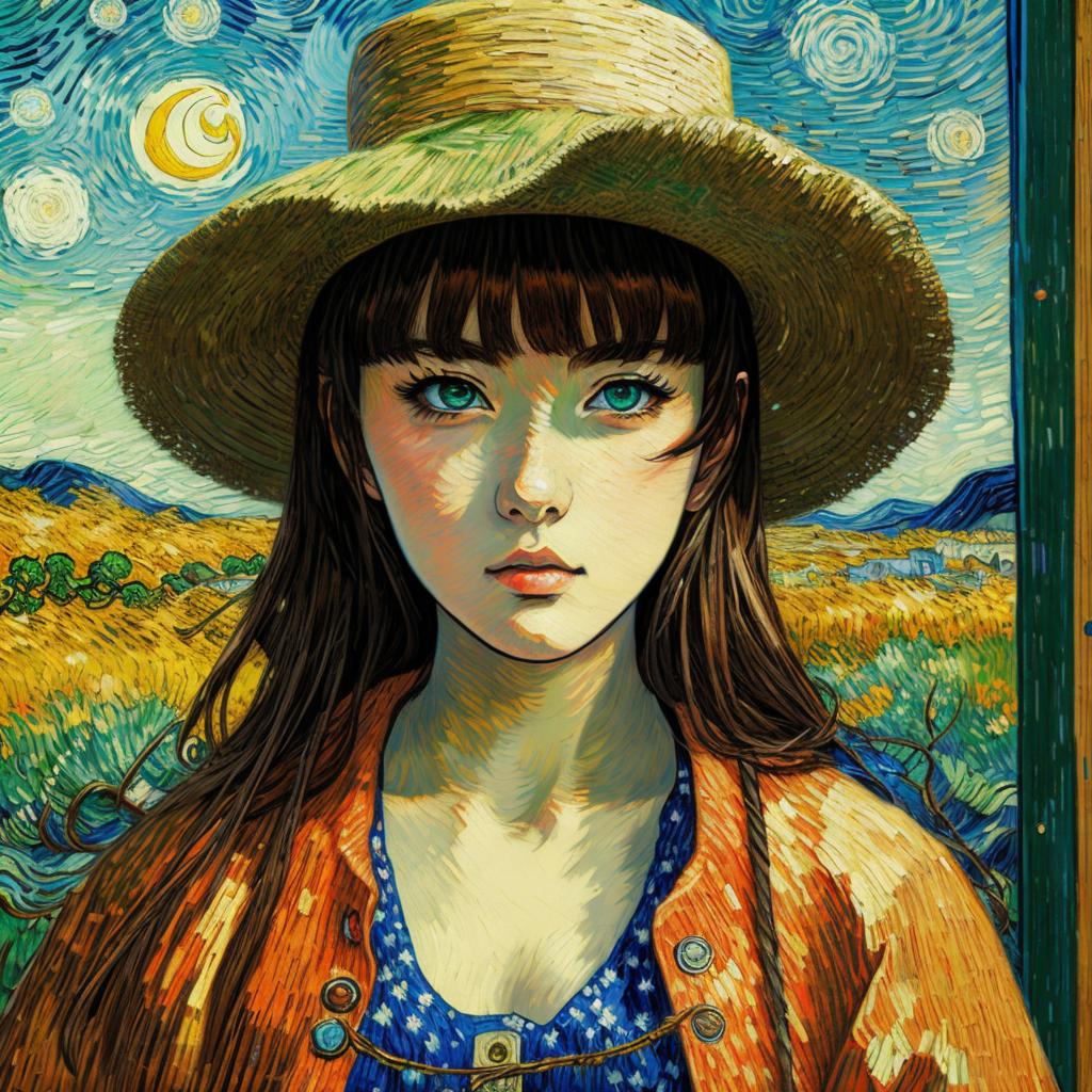Manga,comics,concept art,highly detailed,impressionism,oil painting,van by @ai_generated