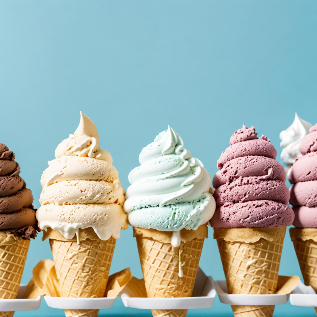 Big ice cream cones by @ai_generated
