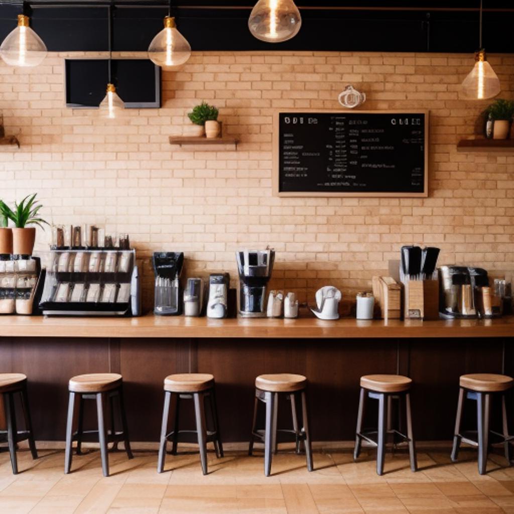 Background, coffee shop by by @ai_generated