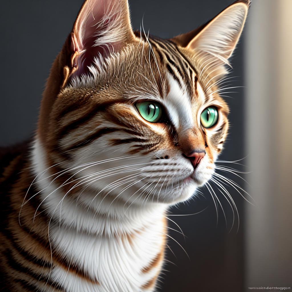 Kedi cat portrait photography,realistic by @ai_generated