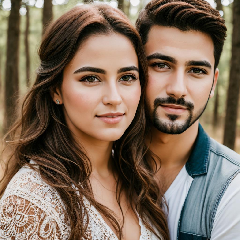 Casal apaixonado portrait photography,realistic by @ai_generated