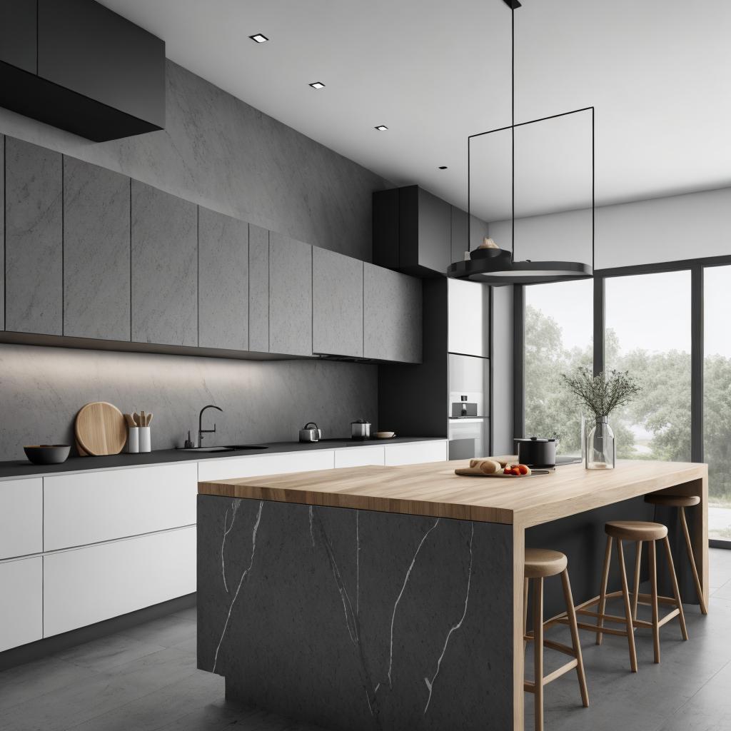 Muebles de cocina minimalista by @ai_generated