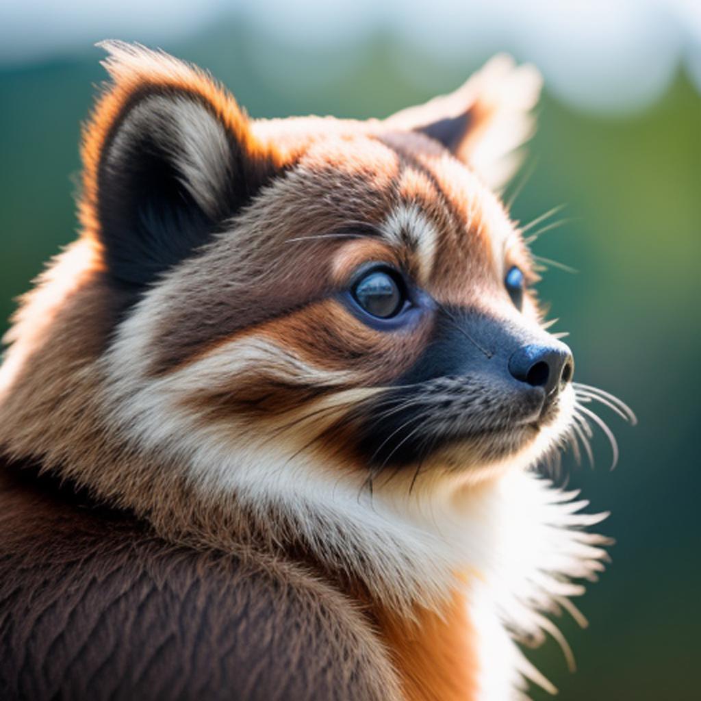 Olinguito sentado con chaleco by @ai_generated