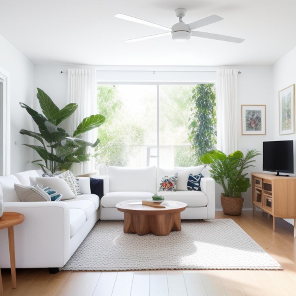 Background, white livingroom by by @ai_generated