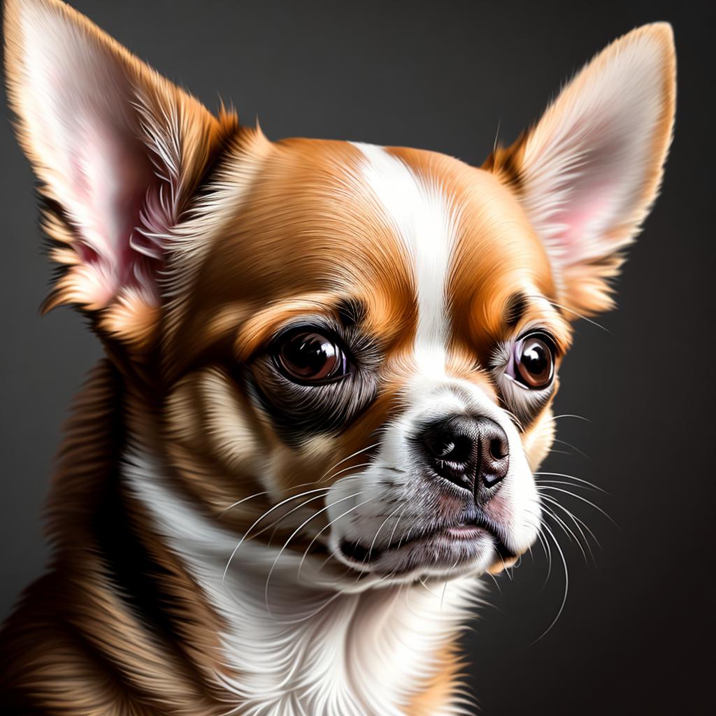 Chihuahua portrait photography,realistic face,natural by @ai_generated