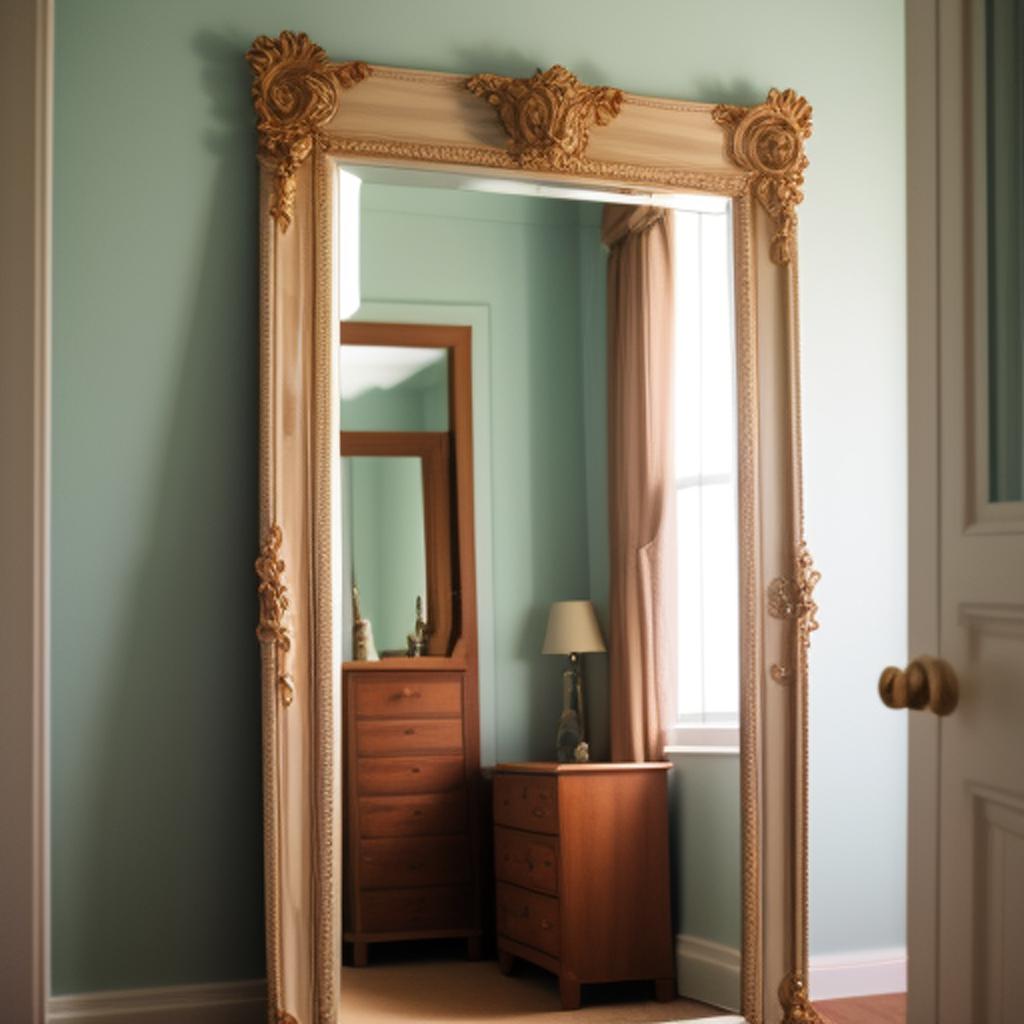 Background, room in mirror by @ai_generated