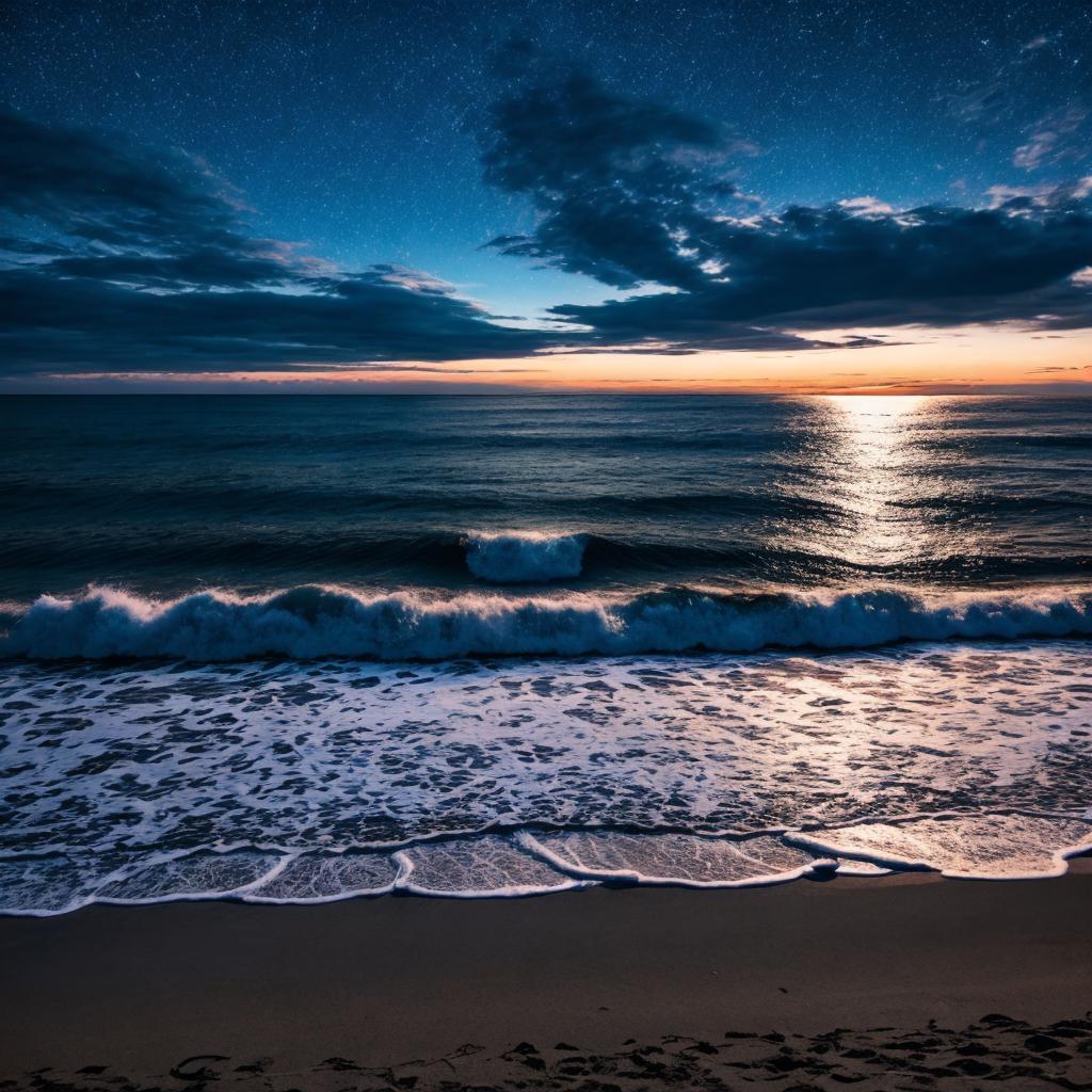 1280x720 beautiful midnight sky by @ai_generated