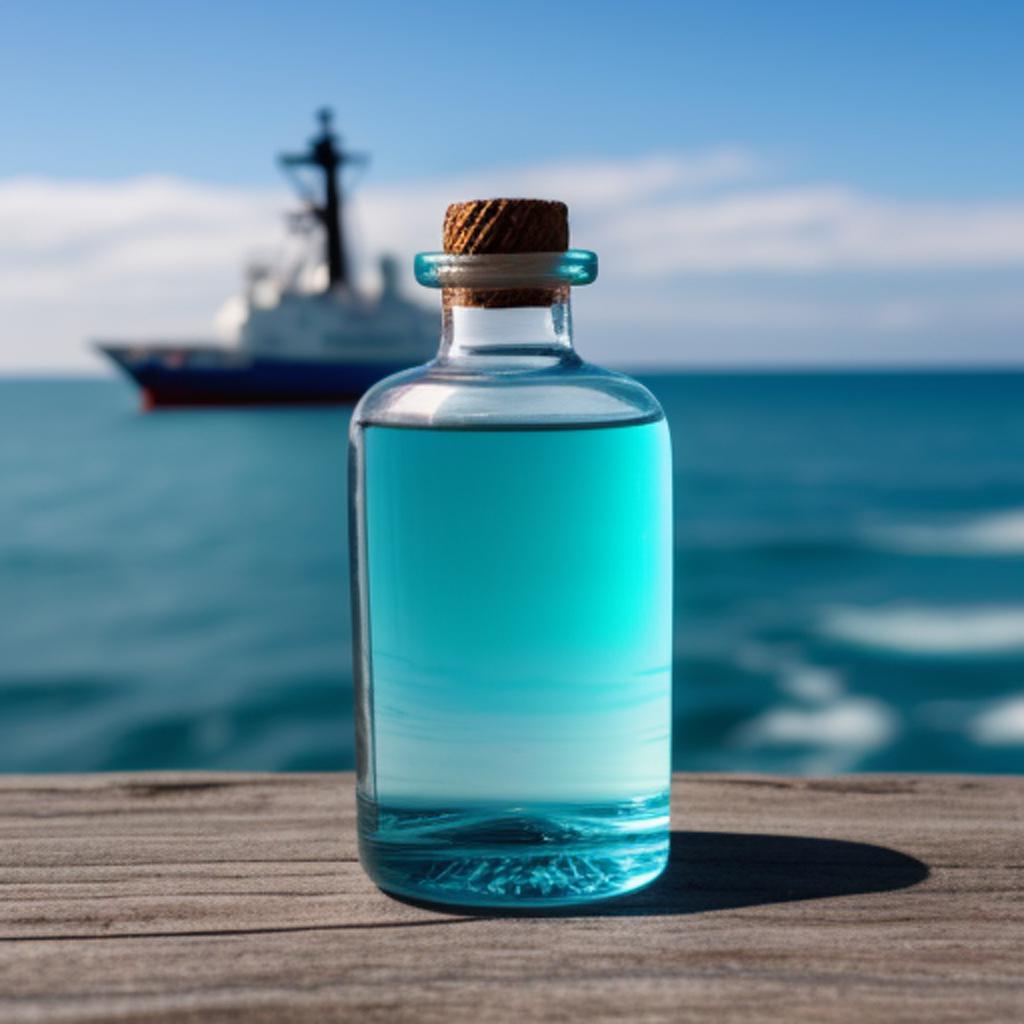 A small bottle with by @ai_generated