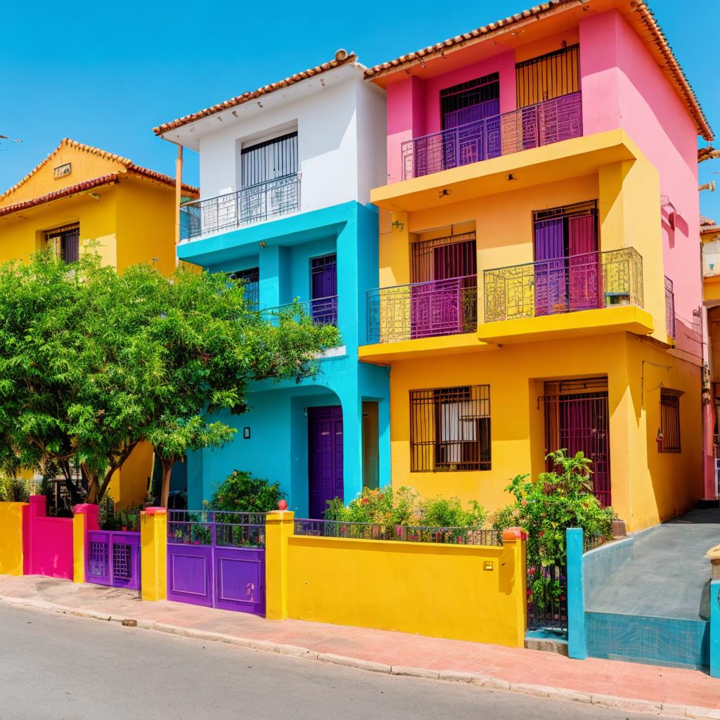 House vibrant city by by @ai_generated