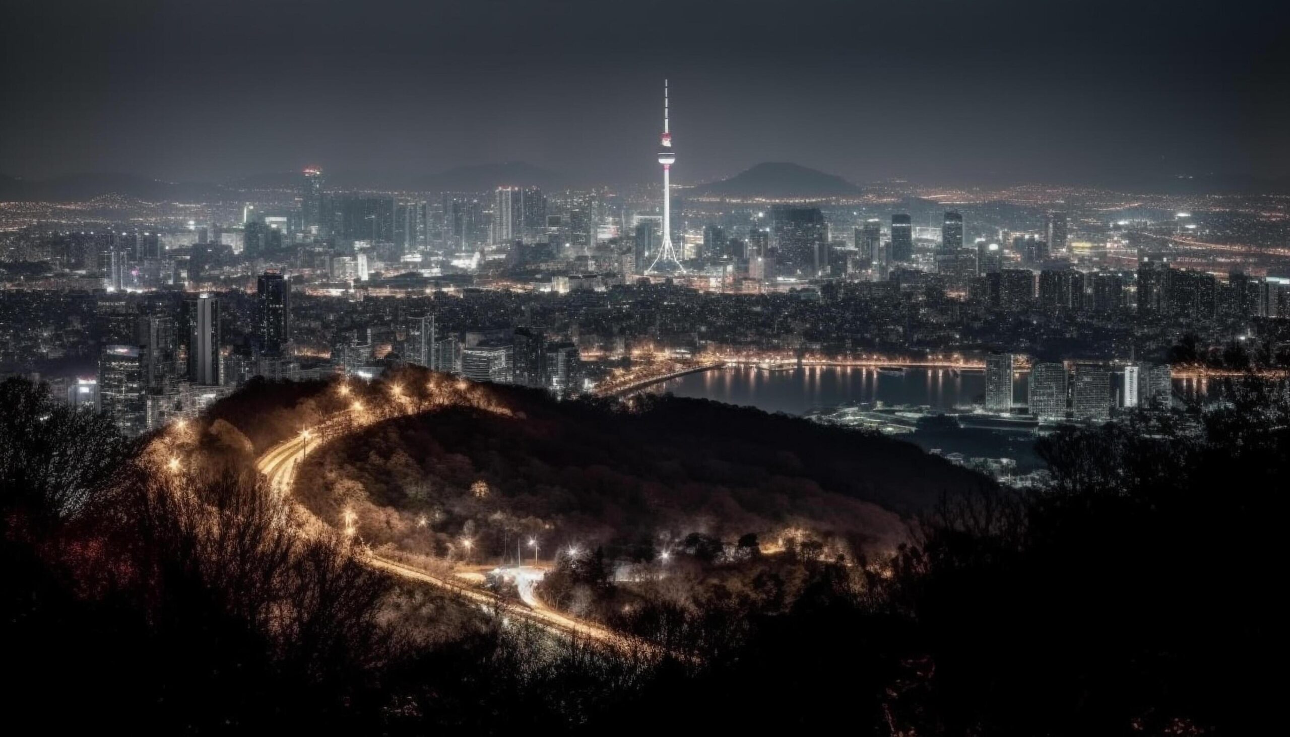 Glowing-skyscrapers-illuminate-the-modern-city-skyline-generated-by-ai-free-photo