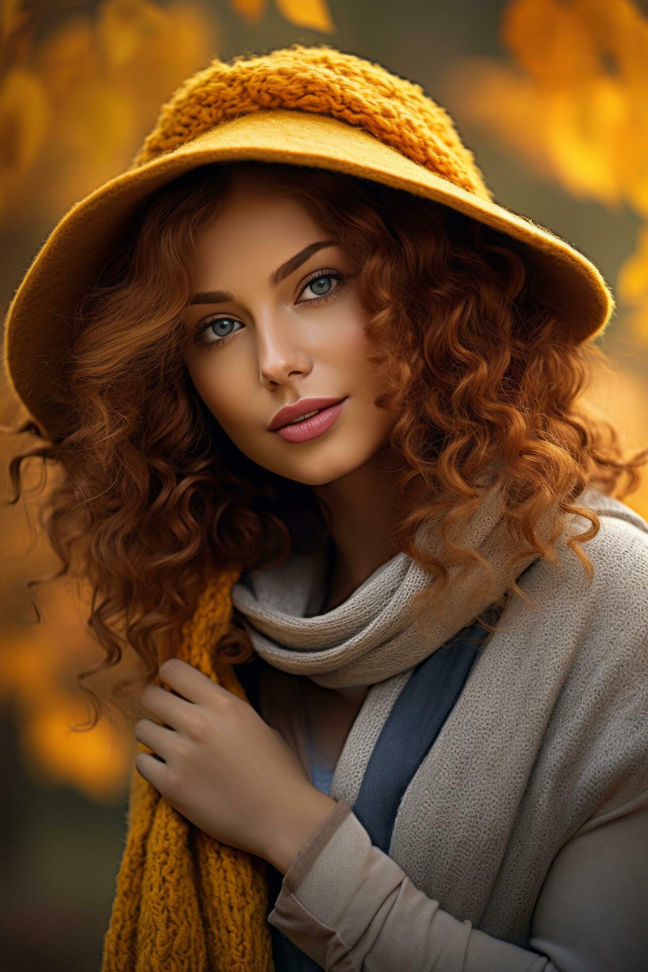 Of-emotional-dynamic-pose-brazilian-woman-in-autumn-ai-generative-free-photo