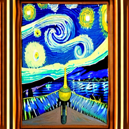 High quality, highly detailed, imagine a dreamlike scene blending the swirling cosmic colors of vincent van gogh's starry night with the surreal celestial precision of salvador dalí. In this cosmic dance, celestial bodies echo turner's atmospheric touch, blurring the line between reality and fantasy, in the foreground, a fantastical creature takes center stage, blending the whimsy of hieronymus bosch's beings with the organic flow of alphonse mucha's art nouveau lines. Elements of h. R. Giger's biomechanical aesthetic add an otherworldly touch, by yukisakura, awesome full color,