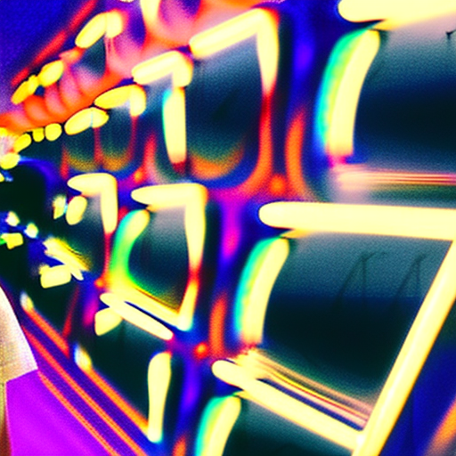 Stubbing candid girl is posing for a photo, blond 13-year-old girl wearing an elegant top or dress at night, in the style of iconic album covers, neon-infused digitalism, animated gifs, light purple and light amber, i can't believe how beautiful this is, soft-focus portraits, chicano-inspired --ar 1:2 --stylize 750 --v 6
