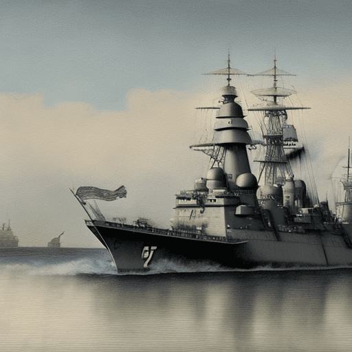 A warship